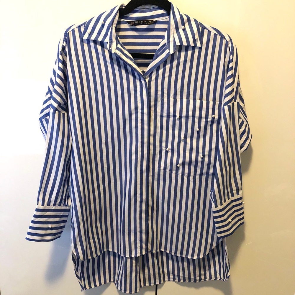 Zara Oversized Button Down Shirt